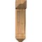 Ekena Millwork Thorton Arts and Crafts Smooth Bracket w/ Offset Brace, Western Red Cedar, 7 1/2"W x 18"D x 30"H BKT0806X18X30THR03SWR - alternate 4